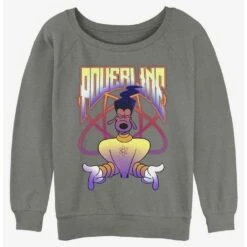 Budget ⭐ Disney Goofy Powerline Jam 👍 Girls Slouchy Sweatshirt 🌟