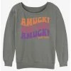 Hot Sale ✔️ Disney Hocus Pocus Amuck Girls Slouchy Sweatshirt 🎉