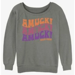 Hot Sale ✔️ Disney Hocus Pocus Amuck Girls Slouchy Sweatshirt 🎉