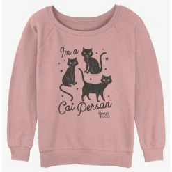 Brand new 🔥 Disney Hocus Pocus Binx Cat Person Girls Slouchy Sweatshirt 🤩