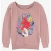 Brand new 🌟 Disney The Little Mermaid Leafy Ariel Girls Slouchy Sweatshirt ⭐