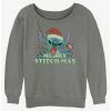 Coupon 🎁 Disney Lilo & Stitch Merry Stitchmas Girls Slouchy Sweatshirt ✔️