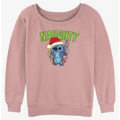 Best reviews of 🎁 Disney Lilo & Stitch Naughty Stitch 🔥 Girls Slouchy Sweatshirt ❤️
