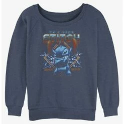 Brand new 😍 Disney Lilo & Stitch Rocker Stitch Girls Slouchy Sweatshirt 😀