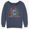 New 😀 Disney Lilo & Stitch Rockin' Around 🔥 Girls Slouchy Sweatshirt ✔️