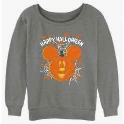 Best deal ✨ Disney Mickey Mouse Jack O' Lantern 🎁 Girls Slouchy Sweatshirt 😀