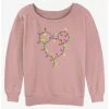 Best Sale 🥰 Disney Mickey Mouse Christmas Light Ears Girls Slouchy Sweatshirt ⌛