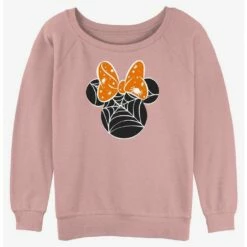 Hot Sale 🥰 Disney Minnie Mouse Web Ears Girls Slouchy Sweatshirt 🎉