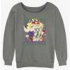 Discount 👏 Disney The Nightmare Before ❄ Christmas Season's Creepings Oogie, Jack, and Sally Girls Slouchy Sweatshirt 💯