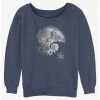 Best Sale ❤️ Disney The Nightmare Before ✨ Christmas The Grave Moon Girls Slouchy Sweatshirt 😍