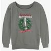 Deals 🛒 Disney The Nightmare Before Christmas Jack Season's Creepings Wreath Girls Slouchy Sweatshirt 🔥