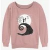 Deals 😉 Disney The Nightmare Before Christmas Meant To Be Jack and Sally Girls Slouchy Sweatshirt 🔔