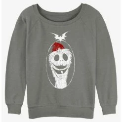 Flash Sale ✨ Disney The Nightmare Before 💯 Christmas Santa Jack Girls Slouchy Sweatshirt ✨