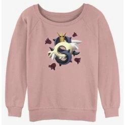 Cheap 😀 Disney The Owl House King Vines 🥰 Girls Slouchy Sweatshirt ⌛