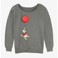 Coupon 🔥 Disney Winnie The Pooh Balloon Winnie 🥰 Girls Slouchy Sweatshirt ⭐