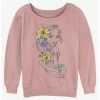 Budget ❤️ Disney Tangled Rapunzel Sketch ✨ Girls Slouchy Sweatshirt ⭐