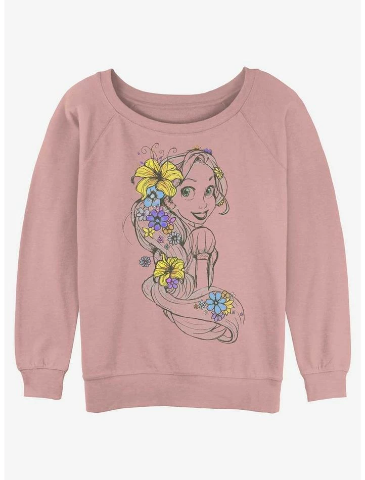 Budget ❤️ Disney Tangled Rapunzel Sketch ✨ Girls Slouchy Sweatshirt ⭐ 1 Budget ❤️ Disney Tangled Rapunzel Sketch ✨ Girls Slouchy Sweatshirt ⭐
