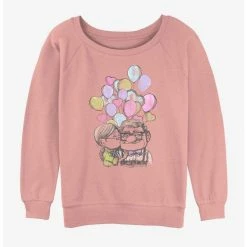 Brand new ❤️ Disney Pixar Up Love Ellie and Carl 💯 Girls Slouchy Sweatshirt ✔️