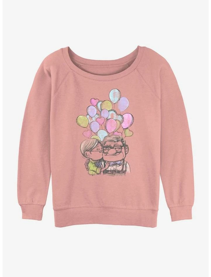 Brand new β€οΈ Disney Pixar Up Love Ellie and Carl π― Girls Slouchy Sweatshirt βοΈ 1 Brand new β€οΈ Disney Pixar Up Love Ellie and Carl π― Girls Slouchy Sweatshirt βοΈ