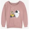 Brand new ⌛ Disney Pixar Wall-E Sparks Fly 😀 Girls Slouchy Sweatshirt 🧨