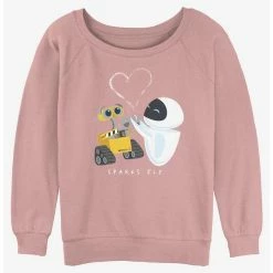 Brand new ⌛ Disney Pixar Wall-E Sparks Fly 😀 Girls Slouchy Sweatshirt 🧨