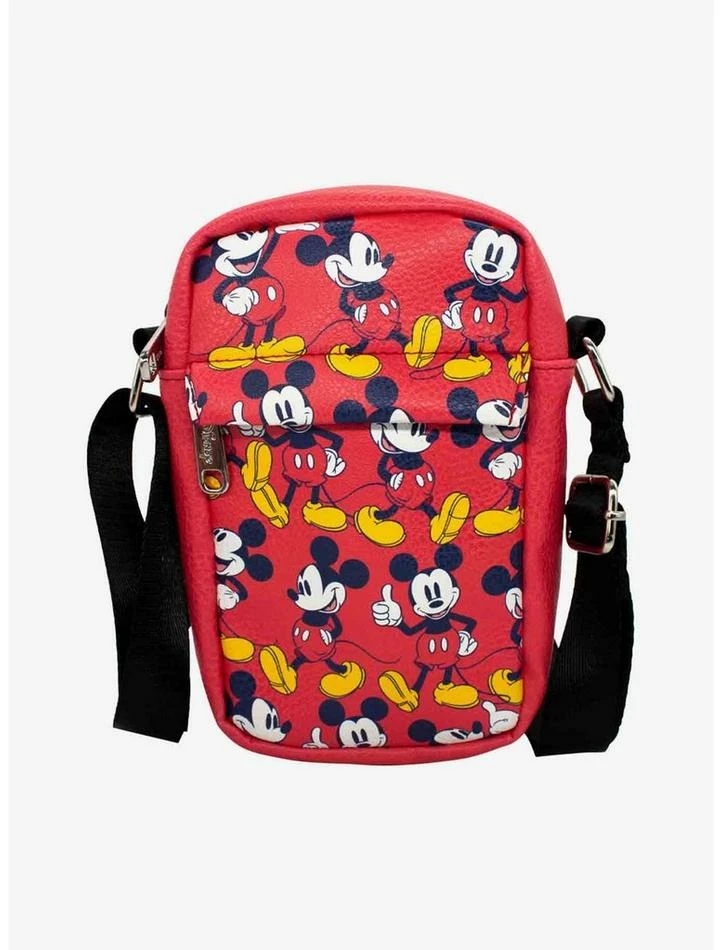 Hot Sale ⭐ Disney Mickey Mouse Standing Poses Vegan Leather Crossbody Bag ❤️ 1 Hot Sale ⭐ Disney Mickey Mouse Standing Poses Vegan Leather Crossbody Bag ❤️