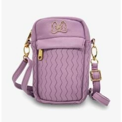 Brand new ✨ Disney Minnie Mouse Bow Chevron Vegan Leather Crossbody Bag 🎁