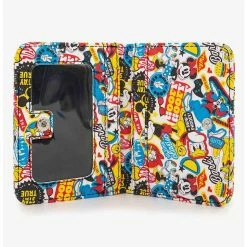 Best deal 💯 Disney The Sensational Six Collage Vegan Leather Foldover Wallet 😉 -Dressup Outfits Shop 20212410 av3