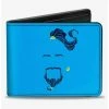 New 😉 Disney Aladdin 2019 Genie Face At Your Service Bifold Wallet 🎁