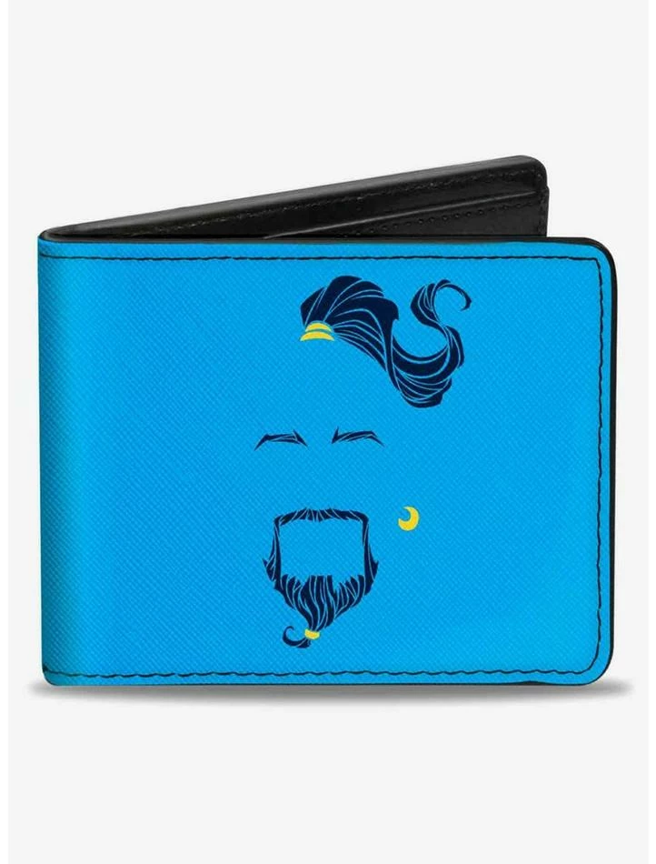 New ๐ Disney Aladdin 2019 Genie Face At Your Service Bifold Wallet ๐ 1 New ๐ Disney Aladdin 2019 Genie Face At Your Service Bifold Wallet ๐