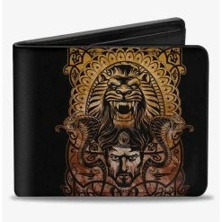 New 🛒 Disney Aladdin 2019 Jafar Snakes Cave of Wonders Tiger Bifold Wallet 🎉