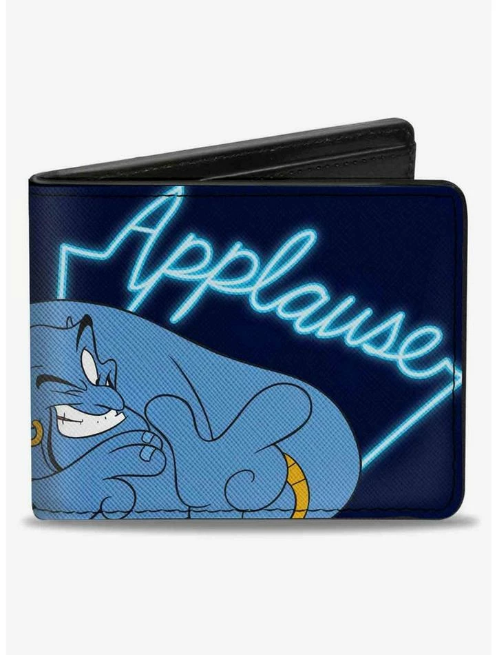 Discount π Disney Aladdin Genie Applause Pose Neon Bifold Wallet π 1 Discount π Disney Aladdin Genie Applause Pose Neon Bifold Wallet π