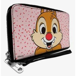 New 🌟 Disney Chip and Dale Dale Smiling Pose Sprinkle Zip Around Wallet 🌟