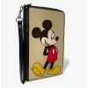 Cheap 👍 Disney Classic Mickey Mouse Standing Pose Zip Around Wallet 👍