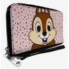 Buy ⌛ Disney Disney Chip and Dale Chip Smiling Pose Sprinkle Zip Around Wallet 👍