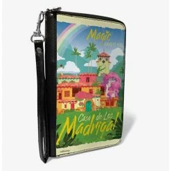 Discount 👏 Disney Encanto Magic Awaits You Casa de las Madrigal Village Scene Zip Around Wallet ✔️