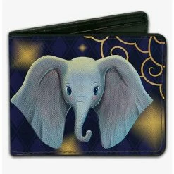 Flash Sale ✨ Disney Dumbo Face Dreamland Diamond Checker Bifold Wallet 😉