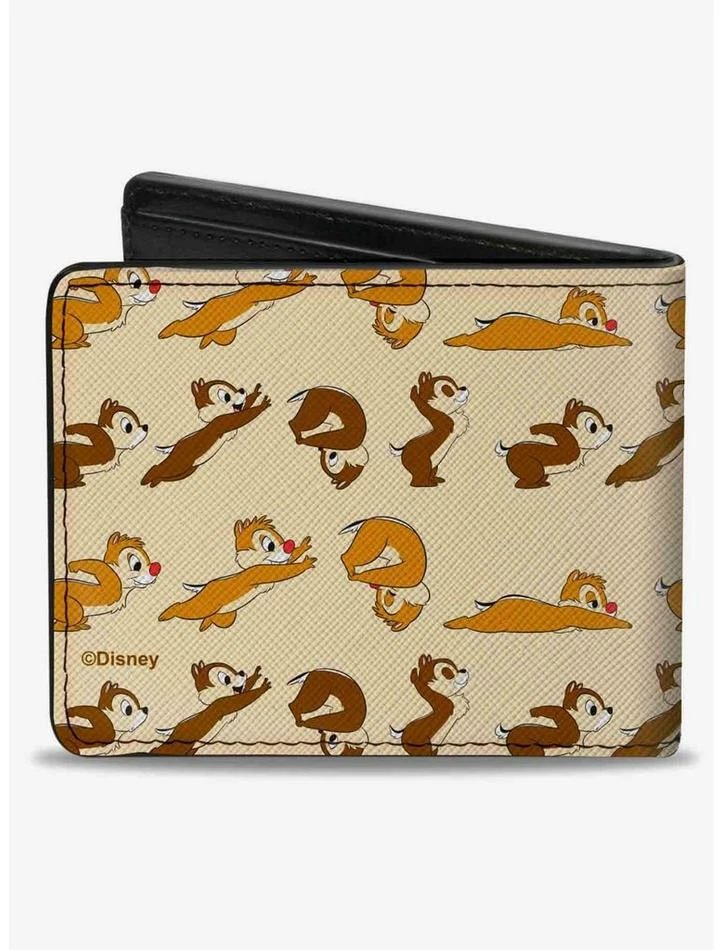 Brand new ✨ Disney Chip and Dale Action Poses Beige Bifold Wallet ⭐ 2 Brand new ✨ Disney Chip and Dale Action Poses Beige Bifold Wallet ⭐ - Image 2