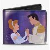 Best Sale ❤️ Disney Cinderella Prince Ball Scene Crown Icon Bifold Wallet 🤩