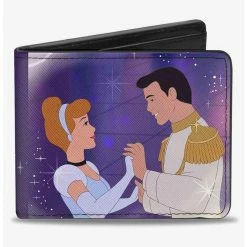 Best Sale β€οΈ Disney Cinderella Prince Ball Scene Crown Icon Bifold Wallet π€©