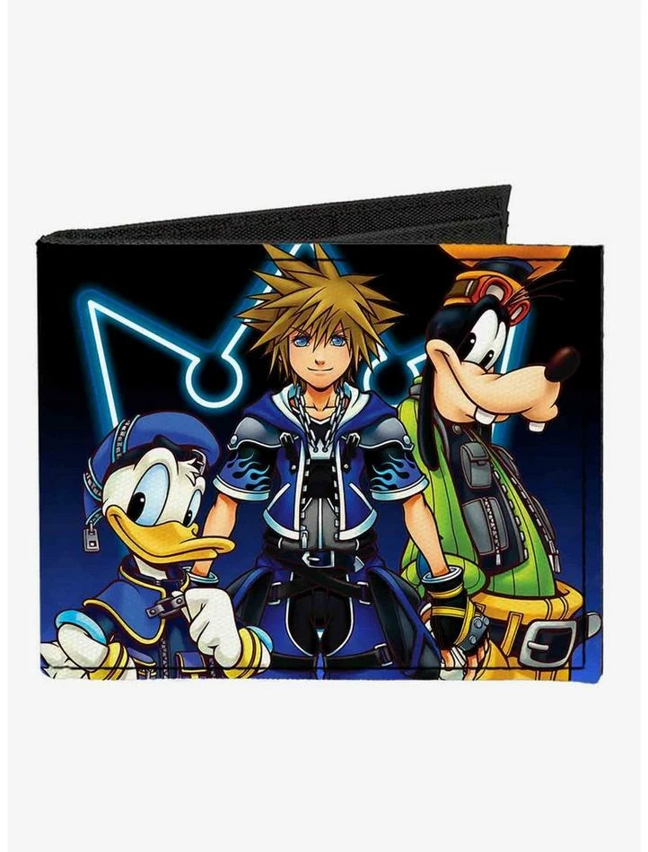 Budget π Disney Kingdom Hearts II Donald Wisdom Form Sora Goofy Diamonds Canvas Bifold Wallet β¨ 1 Budget π Disney Kingdom Hearts II Donald Wisdom Form Sora Goofy Diamonds Canvas Bifold Wallet β¨