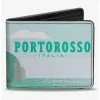 Promo 👏 Disney Pixar Luca Italy Portorosso Seaside Village Scene Bifold Wallet 🥰