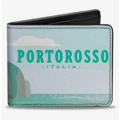 Promo 👏 Disney Pixar Luca Italy Portorosso Seaside Village Scene Bifold Wallet 🥰