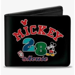 Best Sale 🔔 Disney Mickey Mouse 28 Pose and Icons Bifold Wallet 🛒