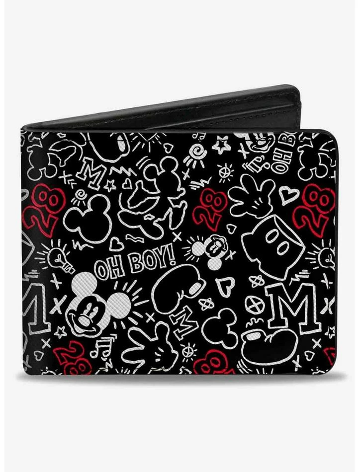 Discount β Disney Mickey Mouse Icon Doodles Collage Bifold Wallet π― 1 Discount β Disney Mickey Mouse Icon Doodles Collage Bifold Wallet π―