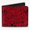 Cheap ✔️ Disney Mickey Mouse Icon Doodles Collage Bifold Wallet 😍