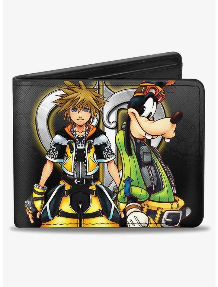 Best Pirce 🔔 Disney Kingdom Hearts II Master Form Sora Goofy Pose Logo Fade Bifold Wallet 🤩 1 Best Pirce 🔔 Disney Kingdom Hearts II Master Form Sora Goofy Pose Logo Fade Bifold Wallet 🤩