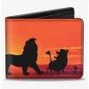 Outlet ⭐ Disney The Lion King Hakuna Matata Simba Pumbaa Timon Sunset Silhouette Bifold Wallet 😀