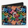 Deals 🌟 Disney Mickey Mouse Poses and Letters Collage Bifold Wallet ⌛