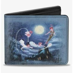 Hot Sale ✔️ Disney Peter Pan Flying Scene Take Me to Neverland Bifold Wallet ✔️